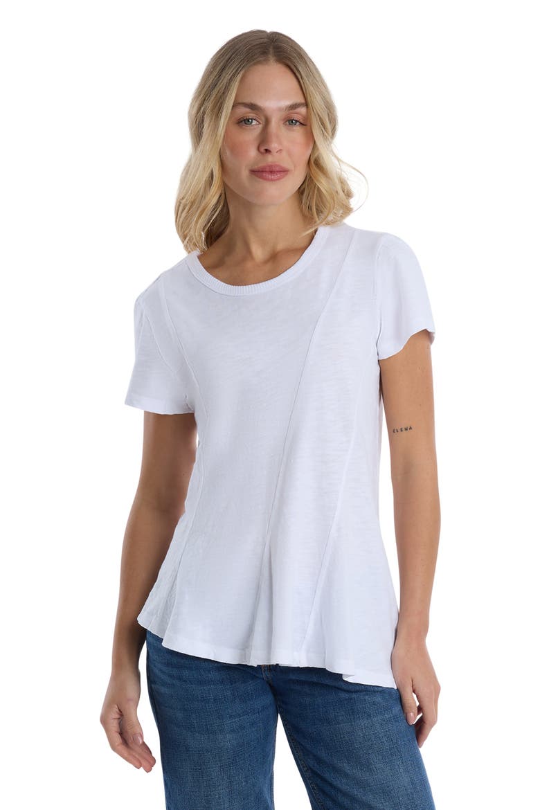 Round neck short sleeve tee, Alternate, color, Black