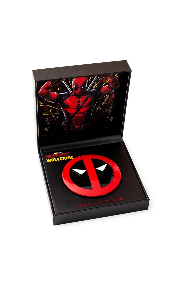 Toynk Marvel Studios Deadpool & Wolverine Belt Icon Magnetic Pin | SDCC 2024 Exclusive, Alternate, color, Red/Black