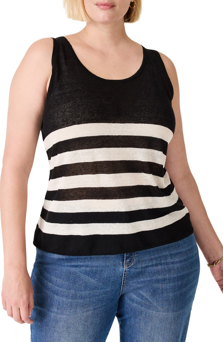 NIC+ZOE Stripe Featherweight Tank, Alternate, color, 
