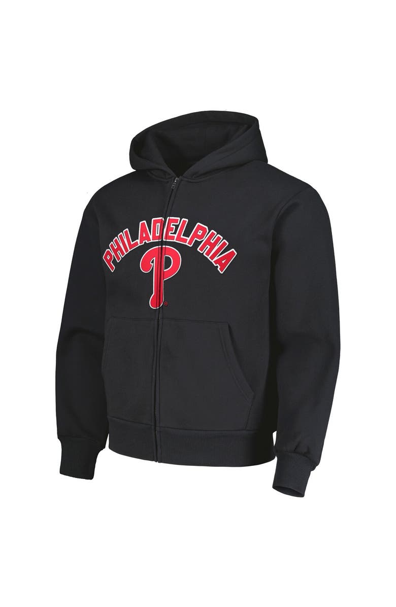 PLEASURES Men's PLEASURES Black Philadelphia Phillies Opening Day Full-Zip Hoodie, Alternate, color, Black