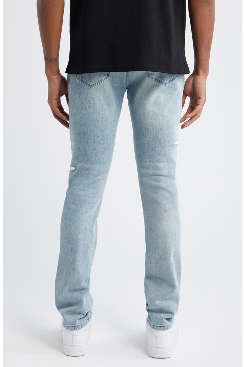 Bryant Stretch Denim Skinny Jeans, Alternate, color, COASTAL DRIFT CROSS PATCH