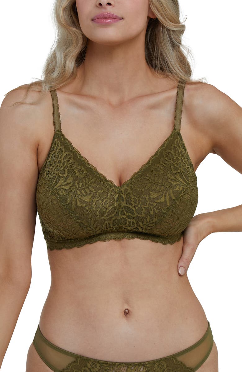 Deja Day Emma Wireless Lace Bra, Main, color,