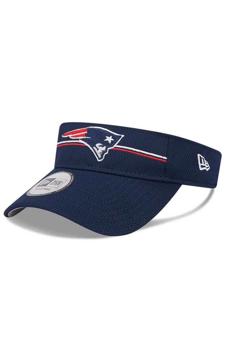 New Era Men's New Era Navy New England Patriots 2023 NFL Training Camp Adjustable Visor, Main, color, 