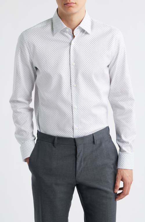 Hugo Boss Hank Slim Fit Solid Dress Shirt