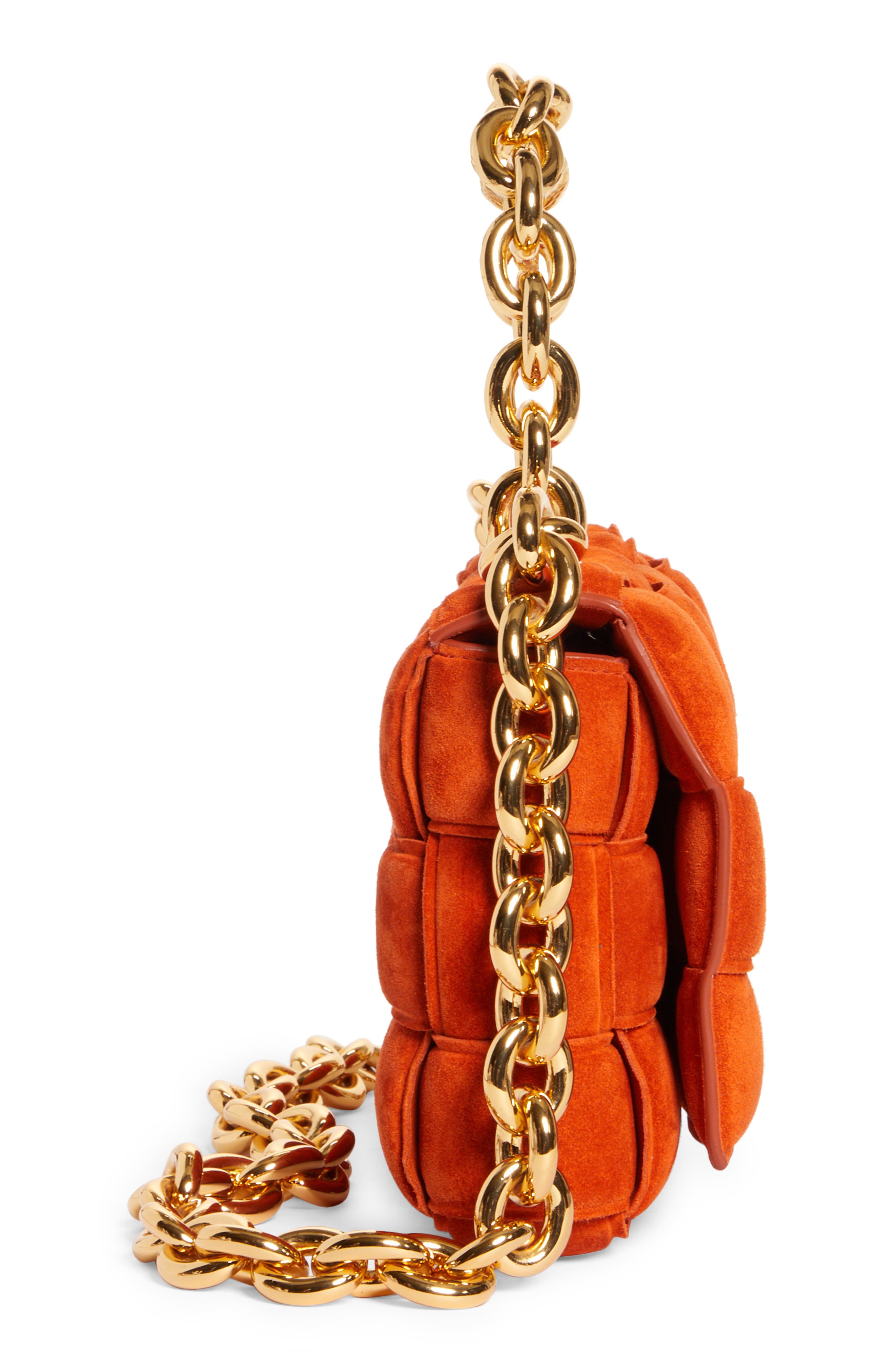 Chain Cassette Suede Crossbody Bag, Alternate, color, MAPLE-GOLD