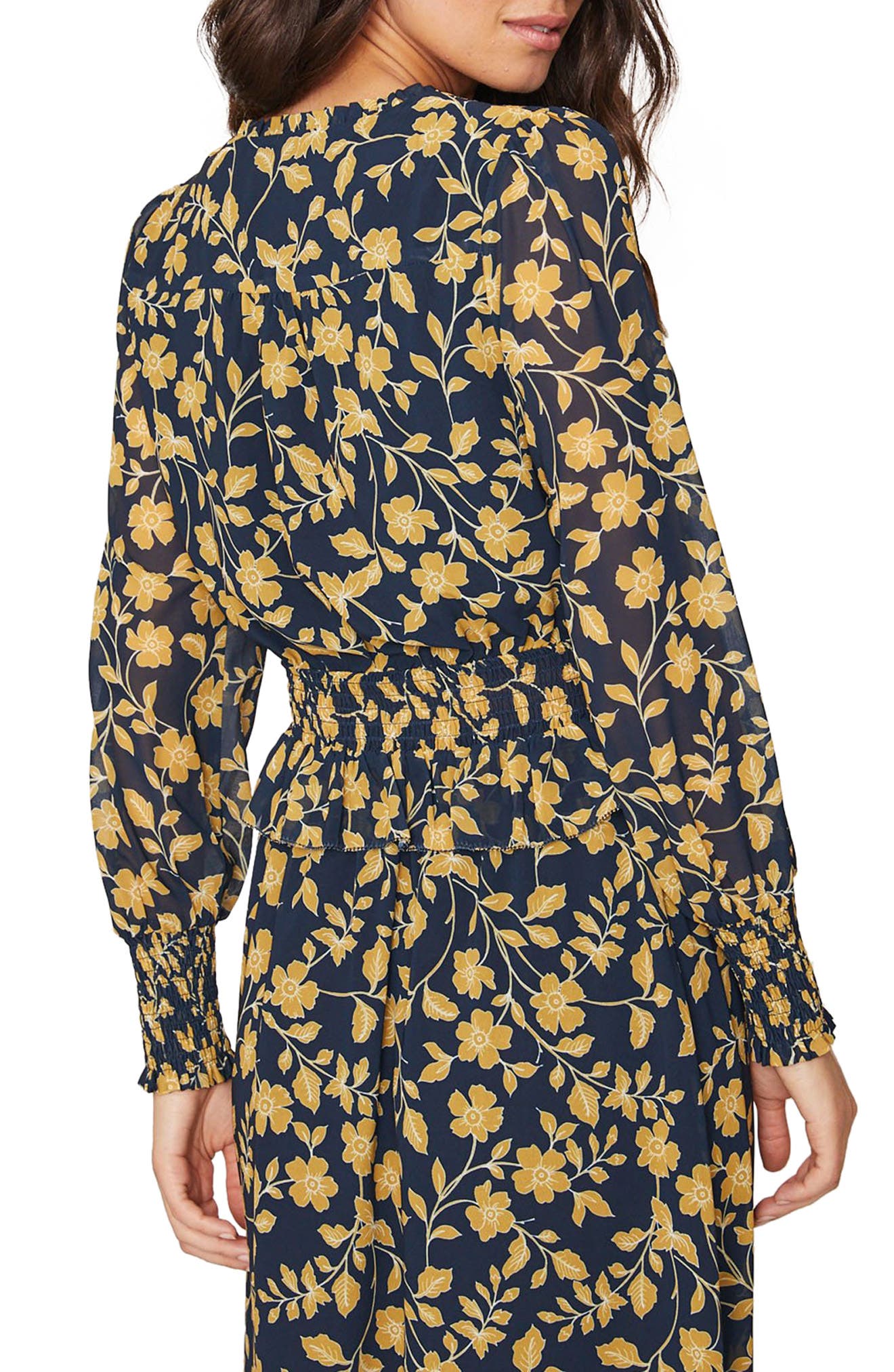 Lost + Wander Tea in Versailles Floral Print Long Sleeve Top (Women ...