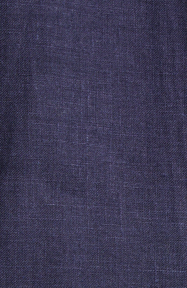 De Bonne Facture Essential Linen Button-Up Shirt, Alternate, color, Dark Navy
