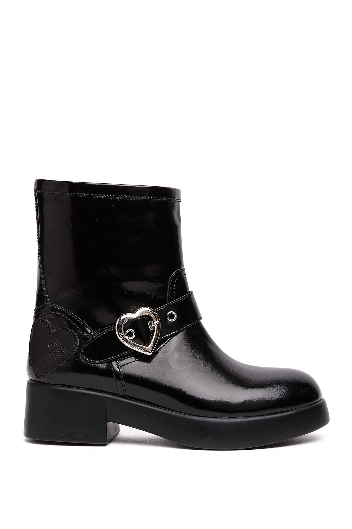 Love Moschino Patent Platform Boot, Alternate, color, 