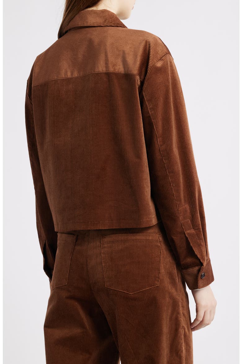Jones Corduroy Shirt Jacket, Alternate, color, CARAMEL