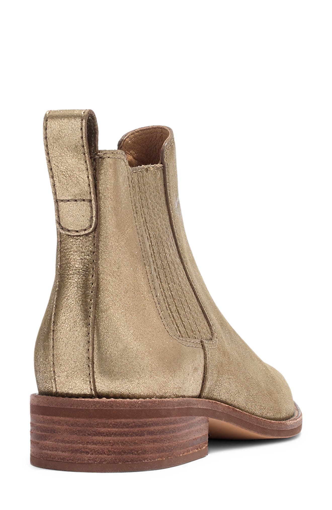 The Ainsley Chelsea Boot, Alternate, color, OLIVE BRONZE LEATHER