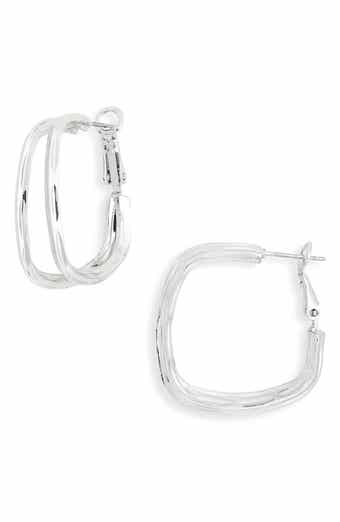 Square Double Hoop Earrings