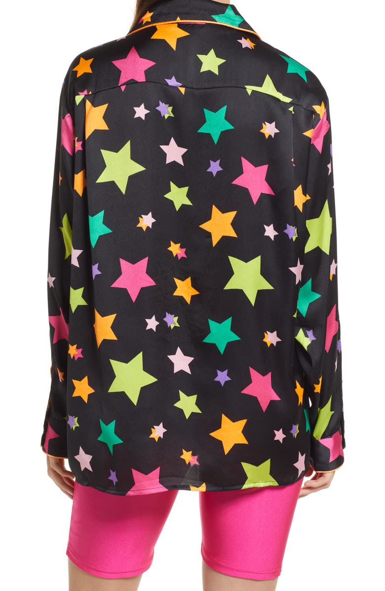 BP. Be Proud Pride Gender Inclusive Print Satin Shirt, Alternate, color,