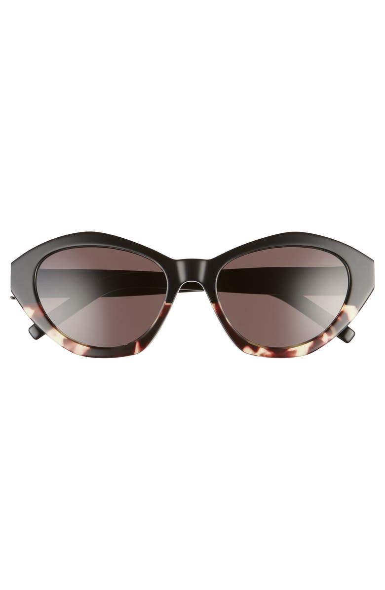 Saint Laurent 54mm Irregular Cat Eye Sunglasses, Alternate, color,