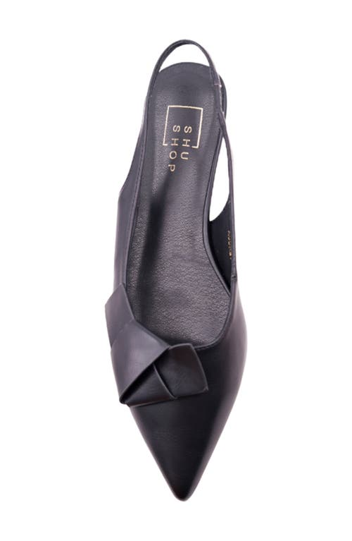 Shushop Audrey Pointed Toe Slingback Flat
