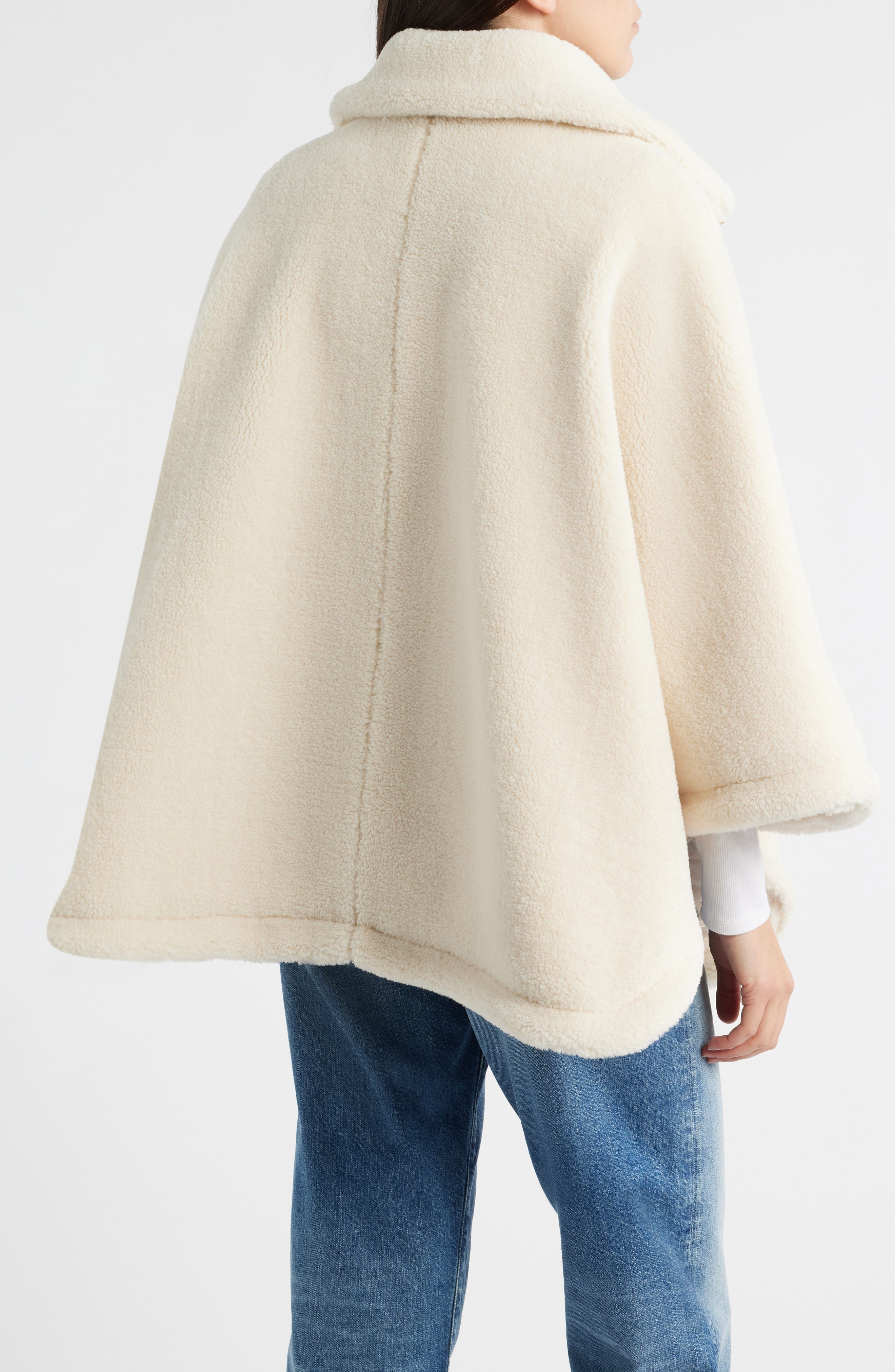 Calder Faux Fur Poncho Jacket - image 4