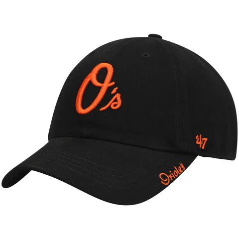 Women's '47 Black Baltimore Orioles Team Miata Clean Up Adjustable Hat