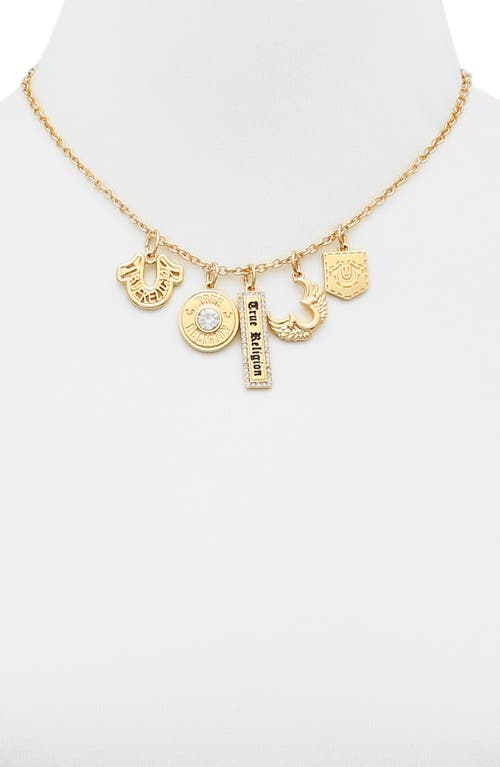 True Religion Interchangeable Charms Necklace In Gold