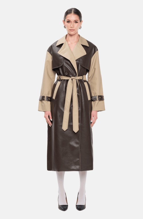 Ow Collection Betty Coat In Brown