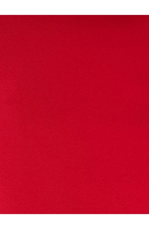 Adrianna Papell Roll Neck Mikado Fit & Flare Dress In Red