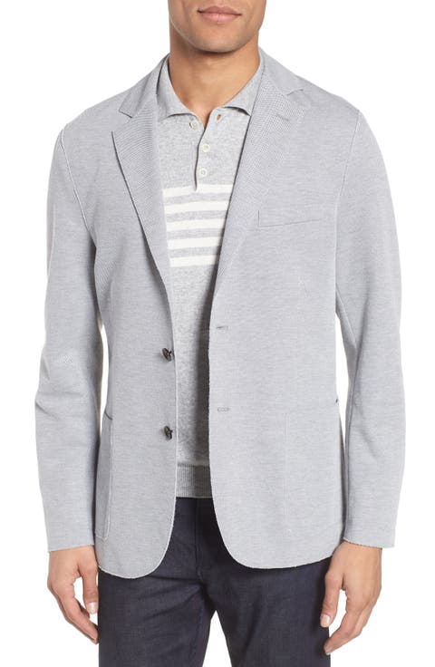 Slim Fit Jersey Sport Coat