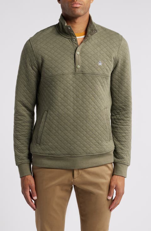 Quilted Cotton Blend Pullover