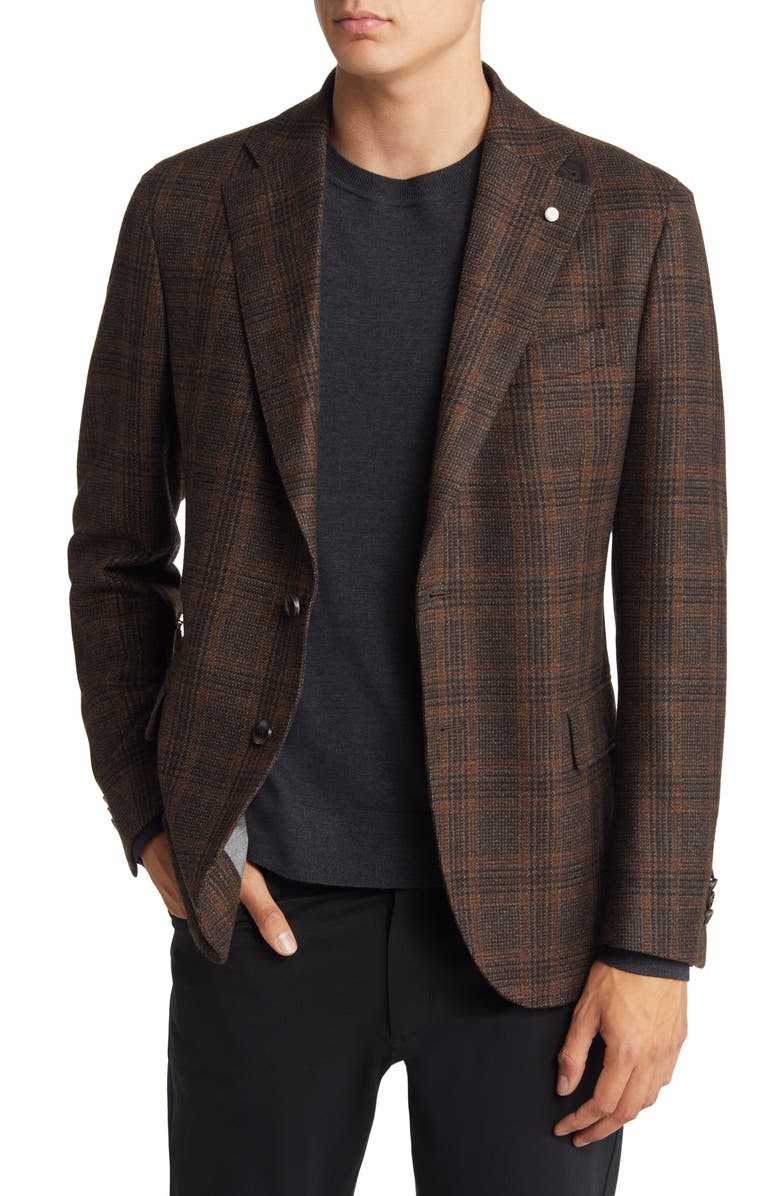 L.B.M. 1911 Plaid Wool Hybrid Sport Coat with Removable Bib, Alternate, color, 