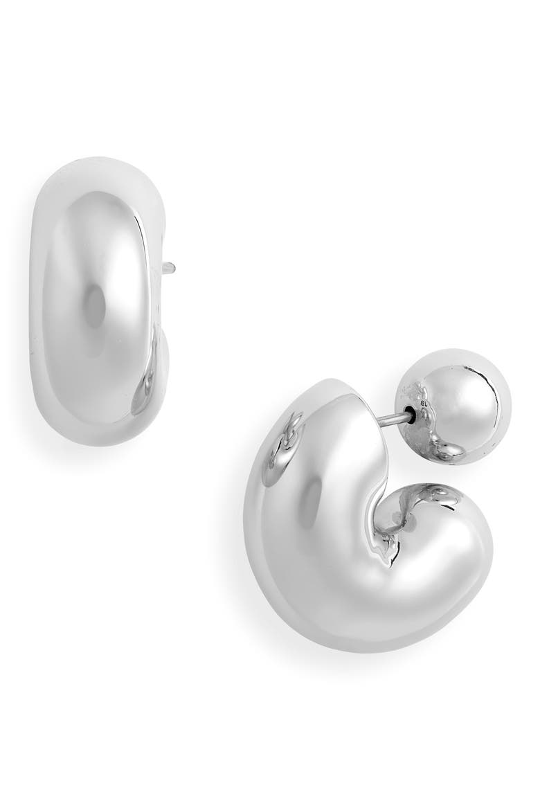 Tome Medium Hoop Earrings, Main, color, HIGH POLISH SILVER