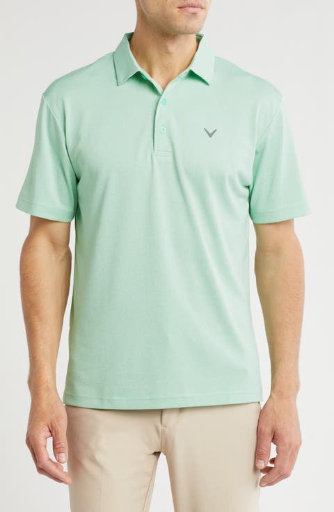 Ventilated Heathered Golf Polo