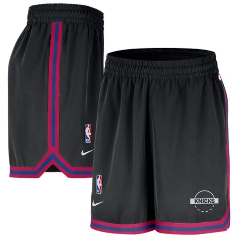 Men's Nike Black New York Knicks Authentic Practice DNA Woven Performance Shorts