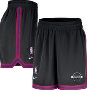 Nike Men's Nike Black New York Knicks Authentic Practice DNA Woven Performance Shorts