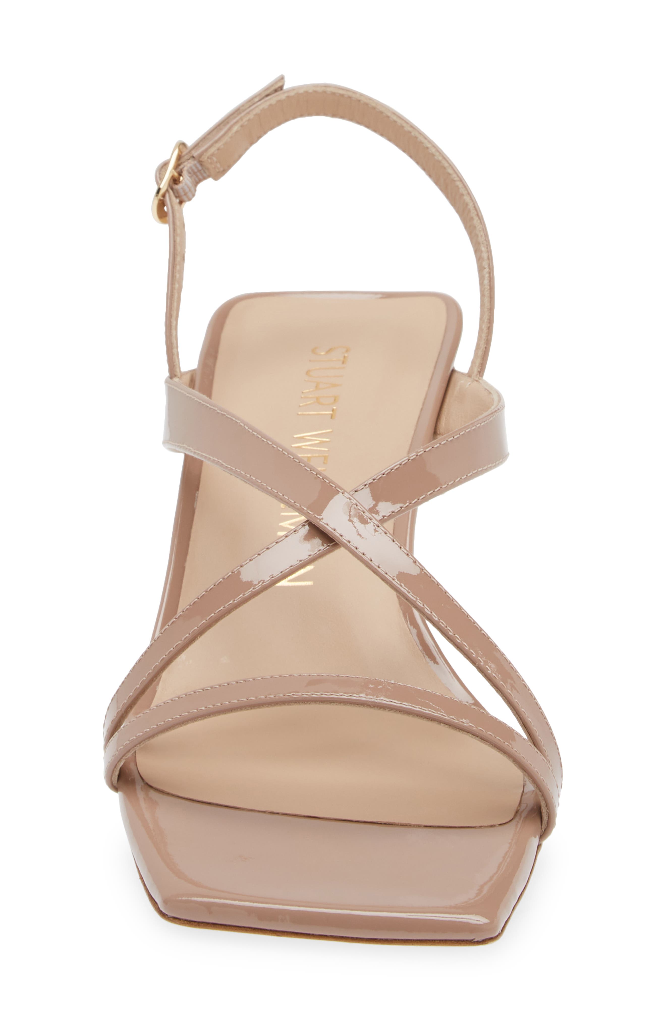 Stuart Weitzman Oasis 50 Slingback Sandal, Alternate, color, Fawn