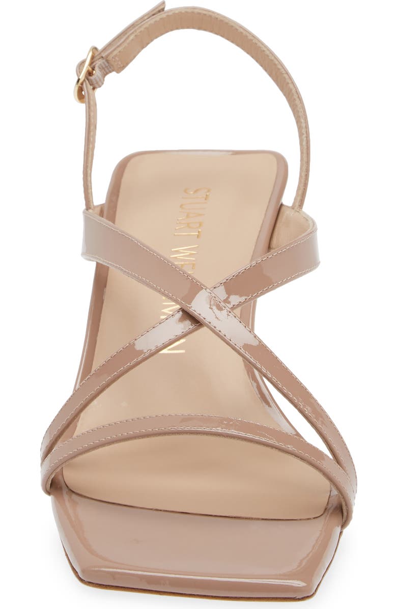 Stuart Weitzman Oasis 50 Slingback Sandal, Alternate, color, Fawn
