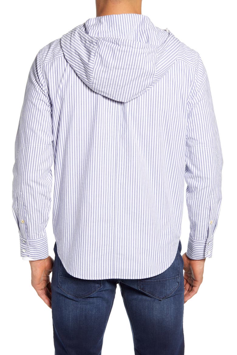 Langston Short Sleeve Button-Up Camp Shirt, Alternate, color, LIGHT BLUE STRIPE