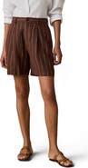 Faherty Sun Strider Pleated Linen Shorts