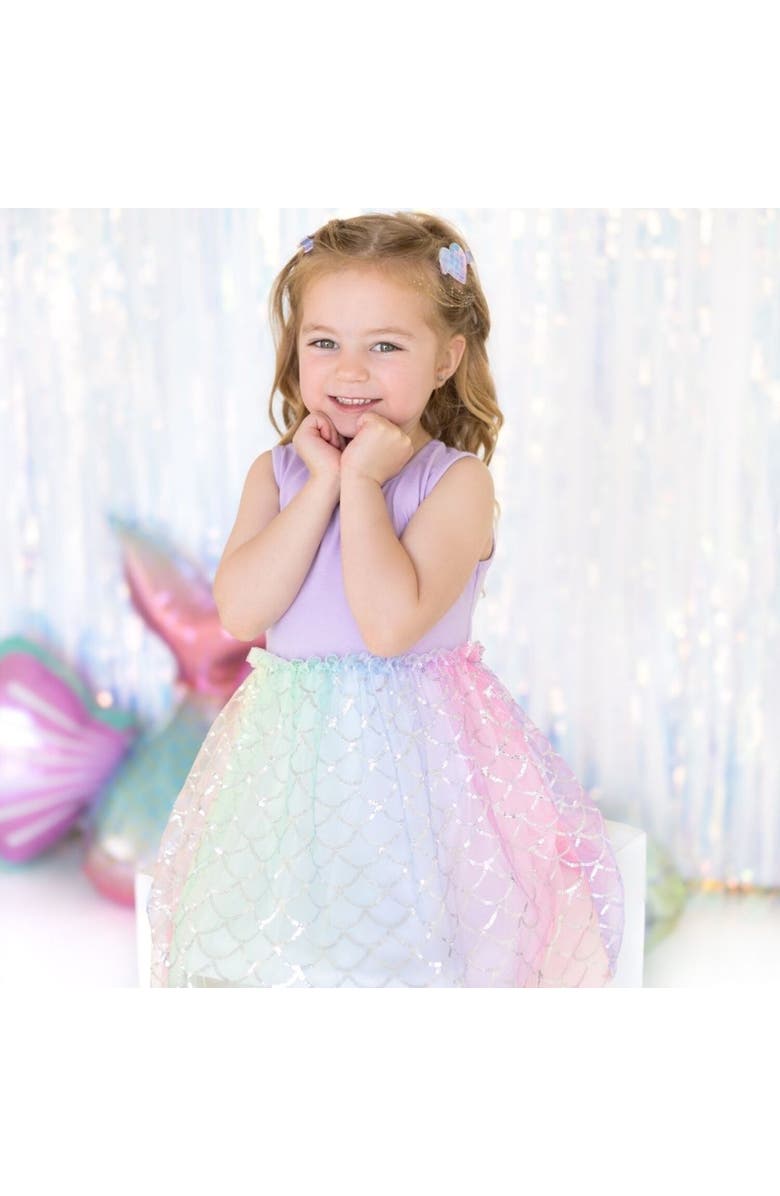 Sweet Wink Rainbow Mermaid Tank Tutu Dress, Alternate, color, Multicolor
