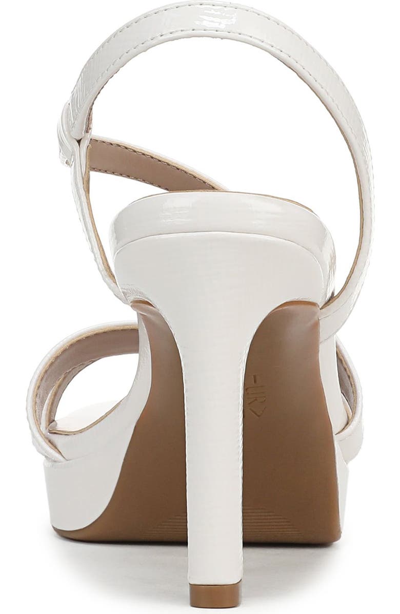 Naturalizer Abby Platform Slingback Sandal, Alternate, color, Warm White Faux Leather