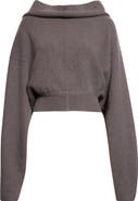 Rick Owens Hooded Cashmere Blend Pullover Sweater