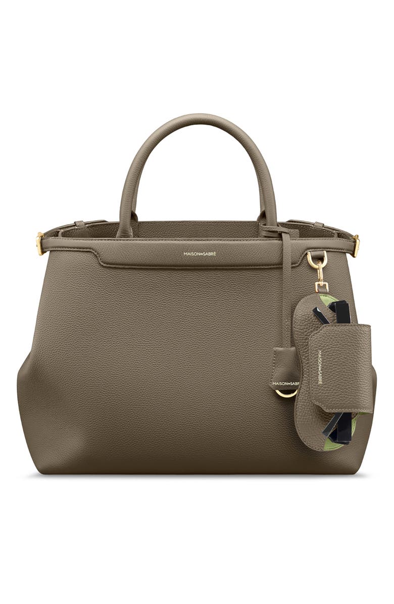 MAISON de SABRÉ Leather Sunglasses Sling Case, Alternate, color, Cashmere Matcha