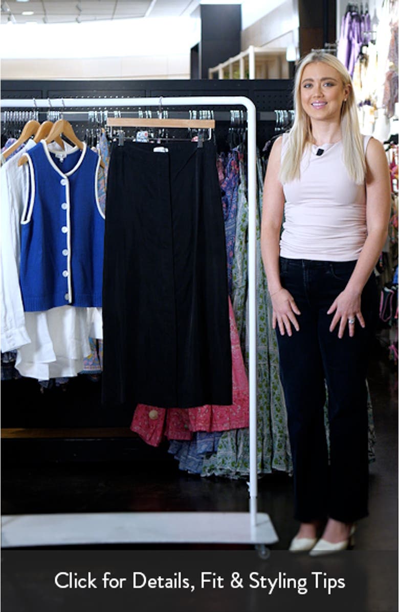 Oliva A-Line Midi Skirt, sales video thumbnail