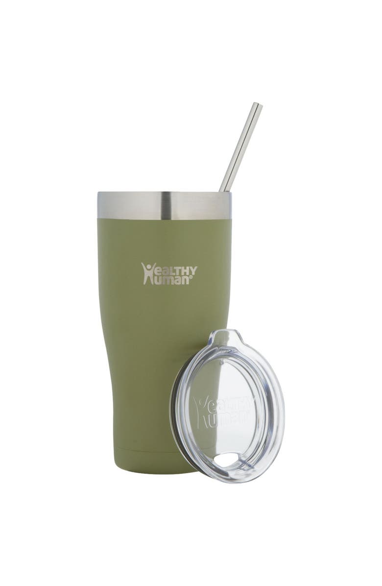 Healthy Human Stainless Steel Tumbler 
Lid, 32 oz Olive, Main, color, Green