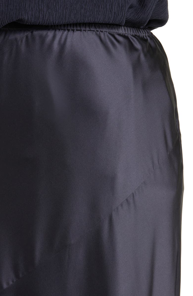 Eileen Fisher Bias Cut Stretch Silk Charmeuse Maxi Skirt, Alternate, color,