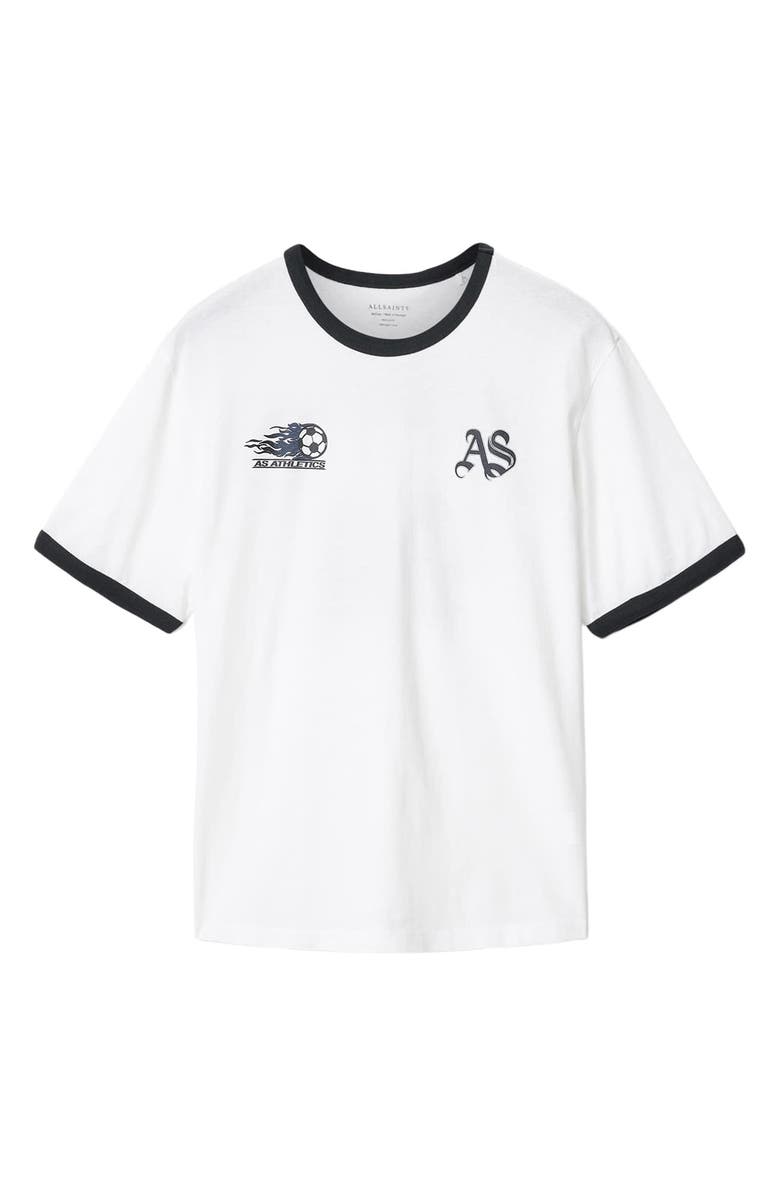 AllSaints Blighty Ringer Graphic T-Shirt, Alternate, color, Optic White