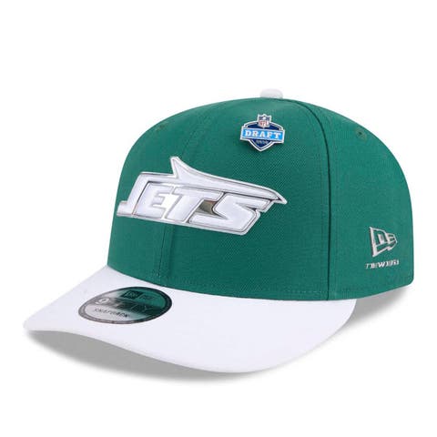 Men's New Era  Green/White New York Jets 2026 NFL Draft On Stage Pre-Curved 9FIFTY Snapback Hat