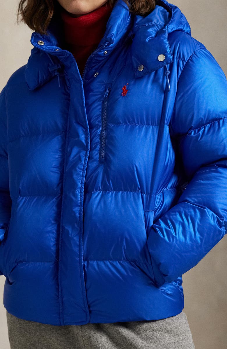 Polo Ralph Lauren Water Repellent 750 Fill Power Down Coat, Alternate, color, New Iris Blue