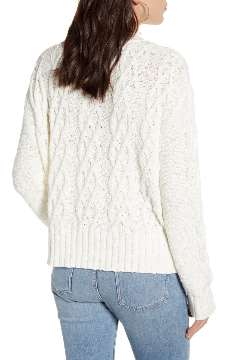 Treasure & Bond Cable Cotton Blend Sweater, Alternate, color, 