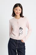 Chinti & Parker Sneaky Snoopy Wool-Cashmere Cardigan