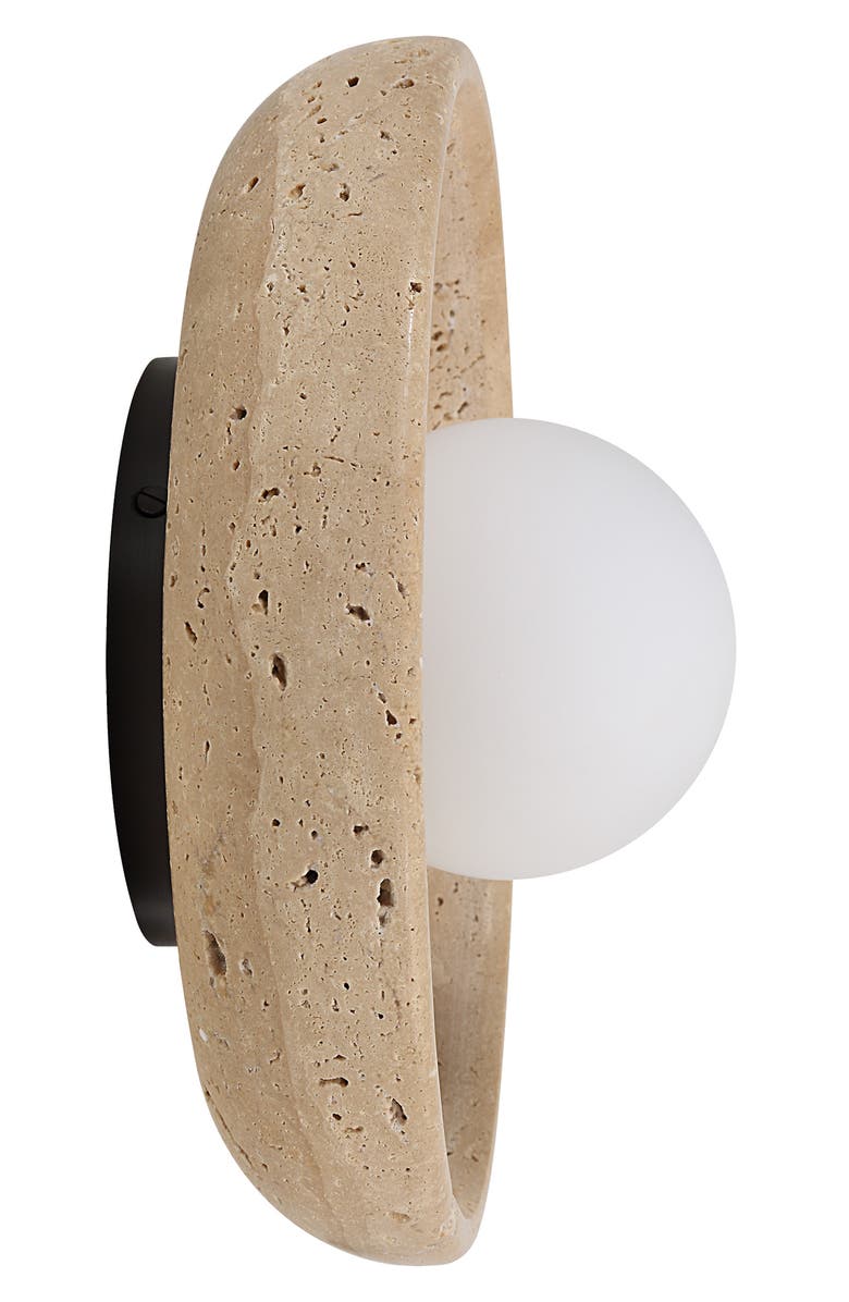 Renwil Myrtos Travertine Wall Sconce, Alternate, color,