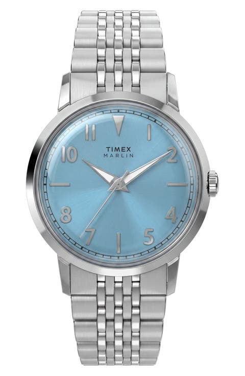 Marlin Stainless Steel Bracelet Watch, 34mm