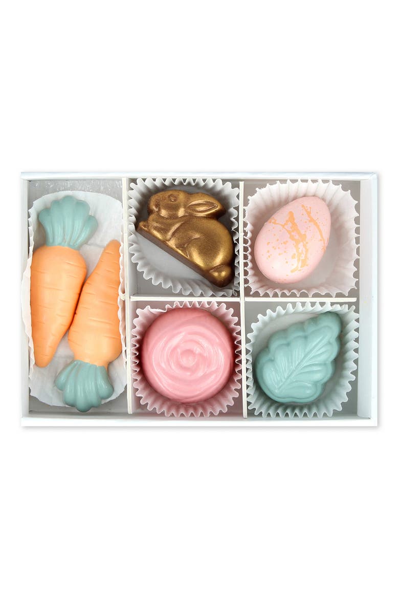 Springtime Sweets 6-Piece Chocolate Set, Main, color, WHITE