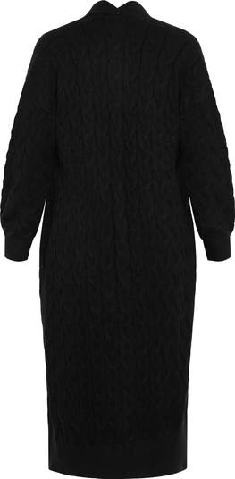 Plus Size Cardigan Sweater Bubble Soft In Charcoal 3X